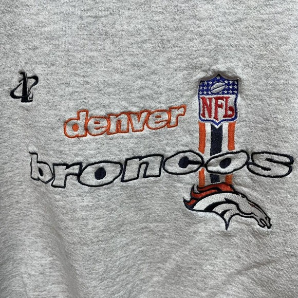 Vintage Denver Broncos Crewneck Sweatshirt, Grey, XL, Logoathletic, VTG - Picture 4 of 10